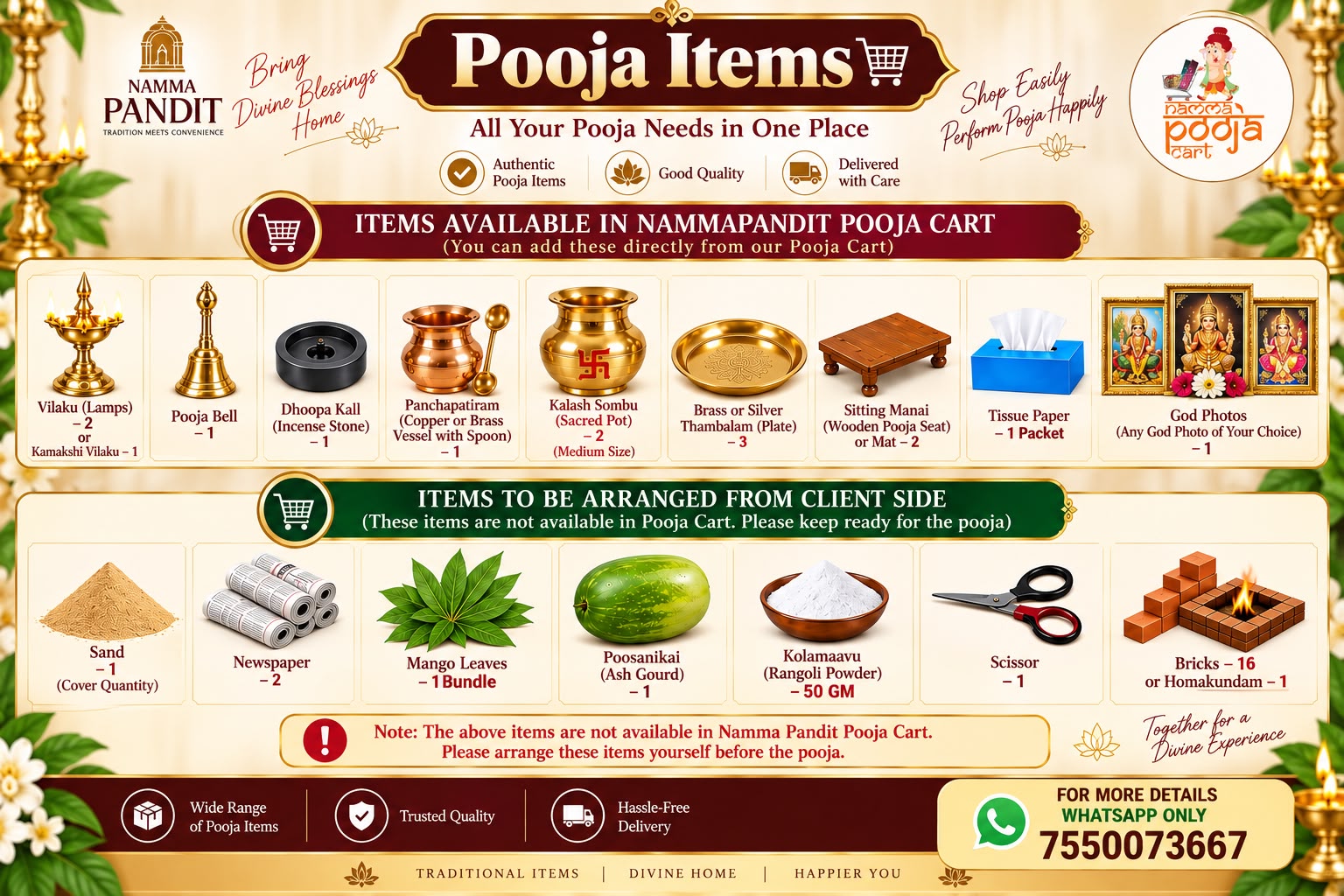 Namma Pooja Cart Book Online